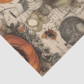 Oude Halloween Ephemera Tissuepapier (Detail)