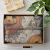 Oude Halloween Ephemera Tissuepapier (Geschenk)