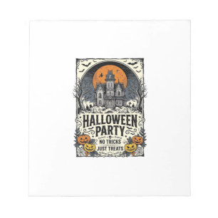 Oude Halloween-feest Geen Streken Alleen Snoepjes Notitieblok