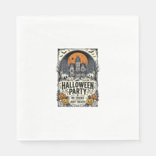Oude Halloween-feest Geen Streken Alleen Snoepjes Servet