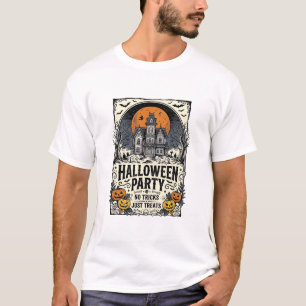Oude Halloween-feest Geen Streken Alleen Snoepjes T-shirt