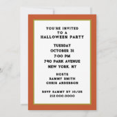 Oude Halloween-feest Kaart (Achterkant)