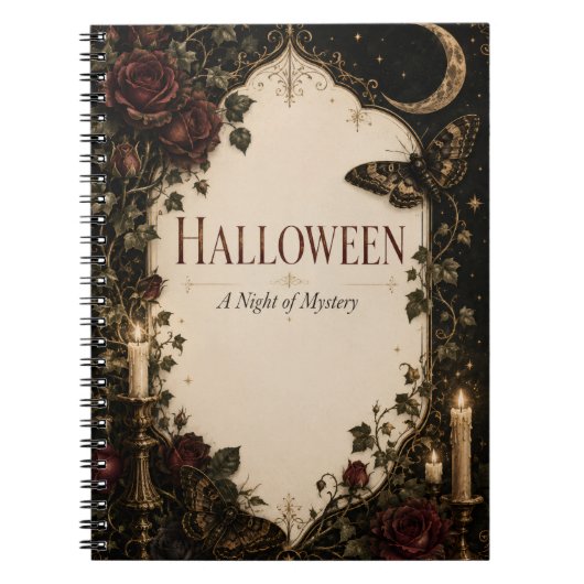 Oude Halloween-feest Notitieboek (Voorkant)