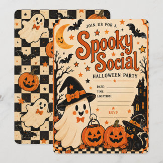 Oude Halloween-feest uitnodiging | Spooky Social