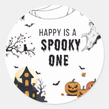 Oude Halloween-feestposter – Spookhuis, Geest