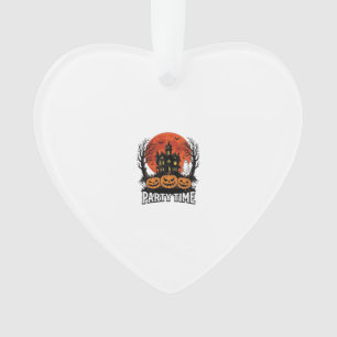 Oude Halloween-feesttijd Geest Pompoen Shirt_1 Ornament