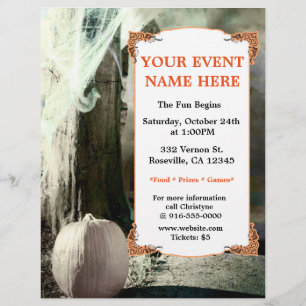 Oude Halloween-foto elegante feest evenement flyer