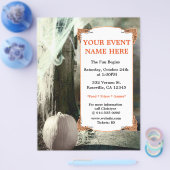 Oude Halloween-foto elegante feest evenement flyer (Enkel)