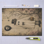 Oude Halloween Geest Decoupage Griezelen Gotisch Tissuepapier (Craft)