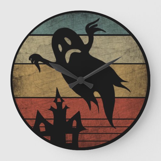 Oude Halloween Geest Grote Klok (Voorkant)