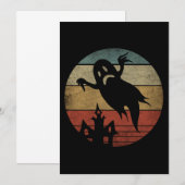 Oude Halloween Geest Kaart (Voorkant / Achterkant)