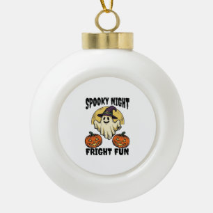 Oude Halloween Geest Verschrikkelijke Pompoen Shir Keramische Bal Ornament