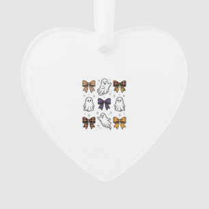 Oude Halloween Geesten en Strik Overhemd Ontwerp_1 Ornament
