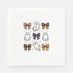 Oude Halloween Geesten en Strik Overhemd Ontwerp_1 Servet