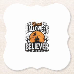 Oude Halloween-gelover sinds 1966 Grafisch_1 Kartonnen Onderzetters
