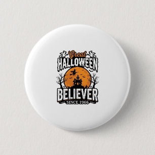 Oude Halloween-gelover sinds 1966 Grafisch_1 Ronde Button 5,7 Cm