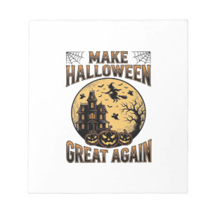 Oude Halloween Geweldig Weer Spokenhuis Ontwerp Notitieblok