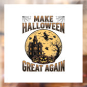 Oude Halloween Geweldig Weer Spokenhuis Ontwerp Raamsticker (Vel 2)