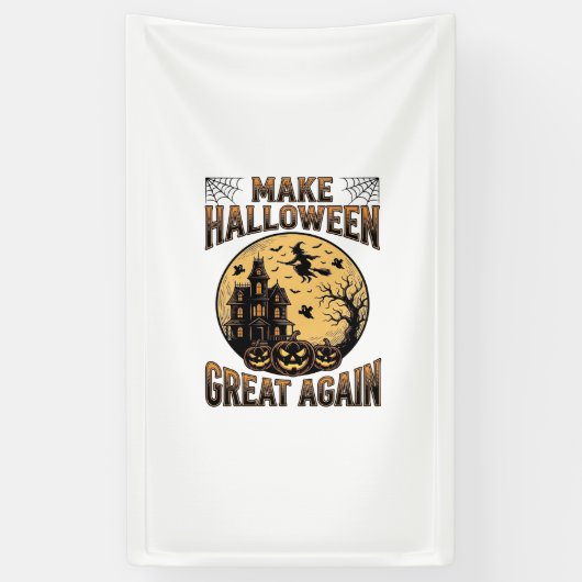 Oude Halloween Geweldig Weer Spokenhuis Ontwerp Spandoek (Verticaal)