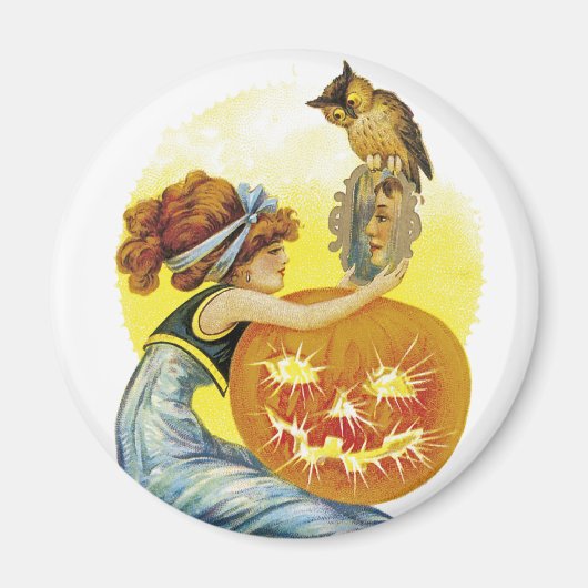 Oude Halloween glamour Magneet (Voorkant)