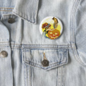 Oude Halloween glamour Ronde Button 5,7 Cm (In situ)