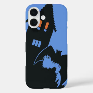 Oude Halloween, Griezeld Huis en Heks iPhone 16 Hoesje
