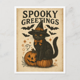 Oude Halloween Griezelen Groeten Briefkaart