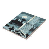 Oude Halloween, griezelige begraafplaats met grave Tegeltje (Zijkant)