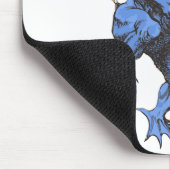 Oude Halloween, griezelige boze Gargoyle Duivel Muismat (Hoek)