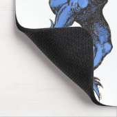 Oude Halloween, griezelige boze Gargoyle Duivel Muismat (Hoek)