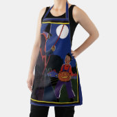 Oude Halloween, griezelige heks met jongen Schort (Insitu)