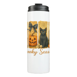 Oude Halloween griezelige seizoen, cute spookachti Thermosbeker