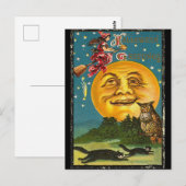 Oude Halloween-groeten Briefkaart (Voorkant / Achterkant)