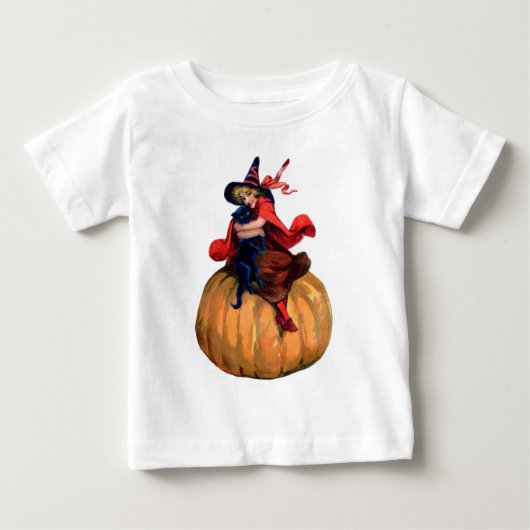 Oude Halloween Heks, Kat en Pompoen (Voorkant)