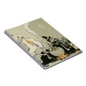 Oude Halloween, Heks met Ketel en Katten Notitieboek (Rechterzijde)