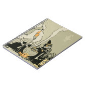 Oude Halloween, Heks met Ketel en Katten Notitieboek (Linkerzijde)