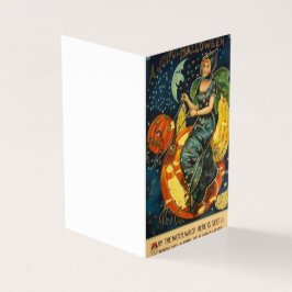 Oude Halloween heks poster Kaart