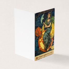 Oude Halloween heks poster Kaart