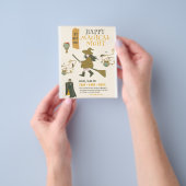 Oude Halloween Heksenfeest, Halloween Feest Flyer (Hand)