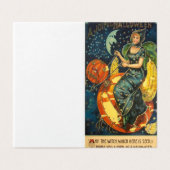 Oude Halloween Heksenposter Kaart (Buitenkant ongevouwen)