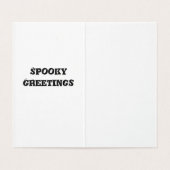 Oude Halloween Heksenposter Kaart (Binnenkant ongevouwen)