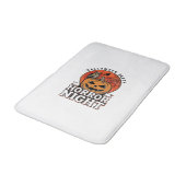 Oude Halloween Horror Night Pompoen Shirt Ontwerp Badmat (Gekanteld)