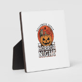 Oude Halloween Horror Night Pompoen Shirt Ontwerp Fotoplaat (Voorkant)