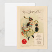 Oude Halloween-illustratie grappig Feestdagenkaart (Voorkant / Achterkant)