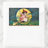 Oude Halloween-illustratie Rechthoekige Sticker (Tas)