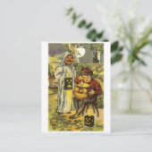 Oude halloween, Jack-o'-lantaarn Briefkaart (Staand voorkant)