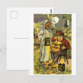 Oude halloween, Jack-o'-lantaarn Briefkaart (Voorkant / Achterkant)