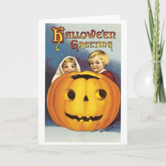 Oude halloween, Jack-o'-lantaarn Kaart (Voorkant)