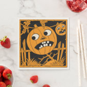 Oude Halloween Jack O'Lantern servetten (Insitu)