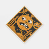 Oude Halloween Jack O'Lantern servetten (Hoek)